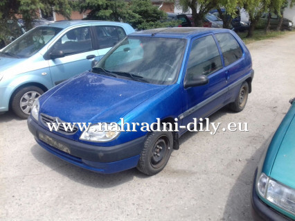 Citroen Saxo 1,1 modrá na náhradní díly ČB